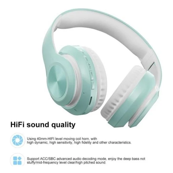 Torima P68 Mavi Kulak Üstü Bluetooth Kulaklık - Görsel 2
