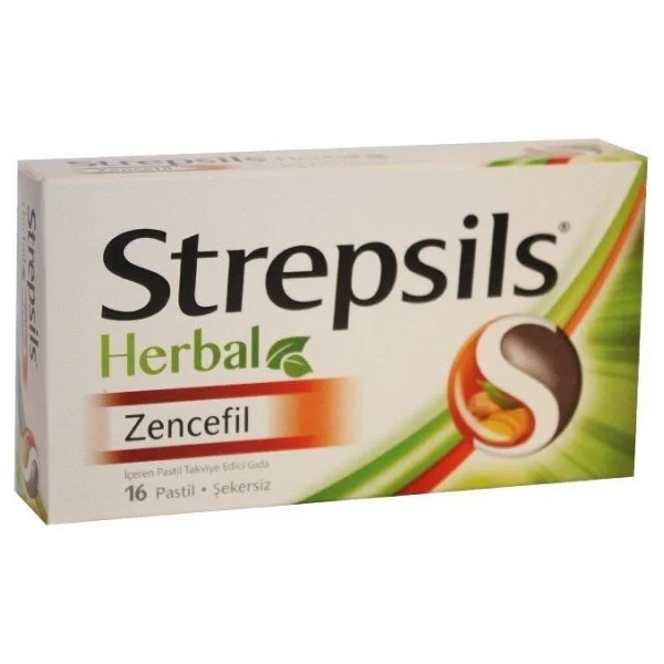 Strepsils Herbal Zencefil Aromalı 16'lı Pastil - Görsel 4