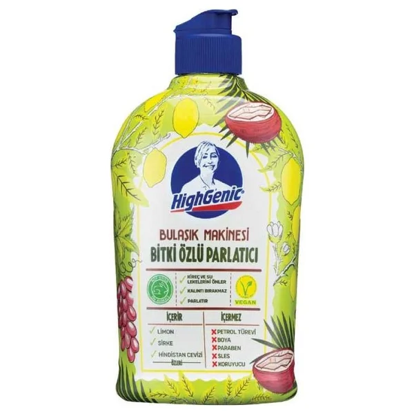 Highgenic Bitki Özlü 500 ml Bulaşık Makinesi Parlatıcısı - Görsel 5