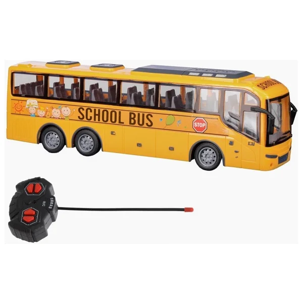 Can Oyuncak Pilli Ht070 Uzaktan Kumandalı Okul Otobüsü - Görsel 6