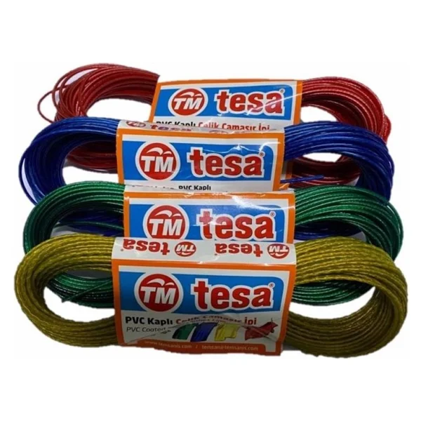 Tesa Pvc Kaplı Çelik Çamaşır Ipi 20 Mt - Görsel 2