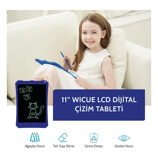 Xiaomi Wicue 11" Lacivert Yazı Ve Çizim Tableti - Görsel 5