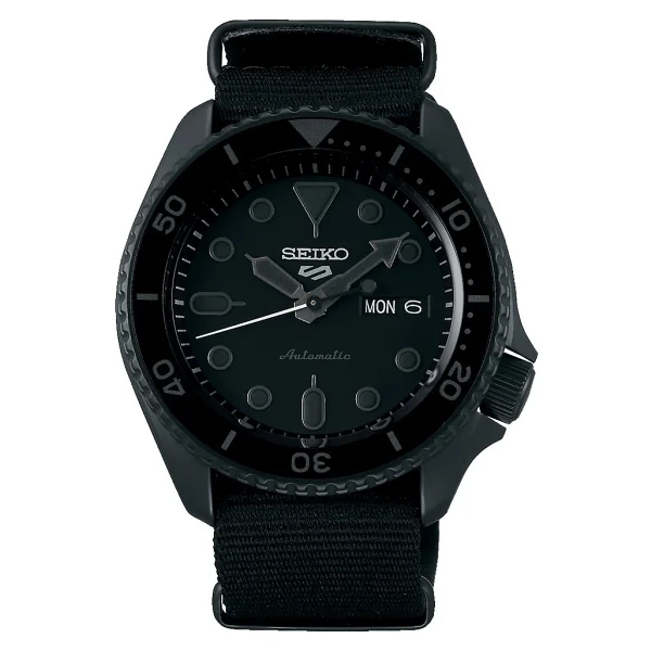 Seiko 5 Sports Skx Srpd79k Kumaş Kordon Siyah Erkek Kol Saati - Görsel 5