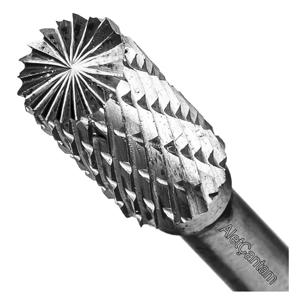 Gfb Karbür Freze Matkap Ucu Kalıpçı Taşlama Eğe 10mm (Silindir Tipi) - Görsel 2