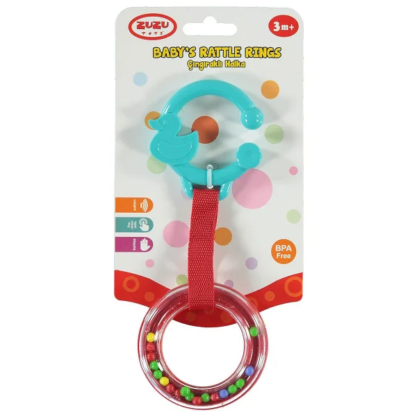 Zuzu Toys Çıngıraklı Halka Turuncu - Görsel 5