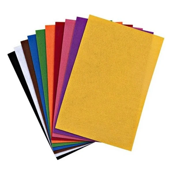 Sert Kırtasiye A4 Karışık Renkler Keçe 20 X 30 Cm 10'lu - Görsel 3