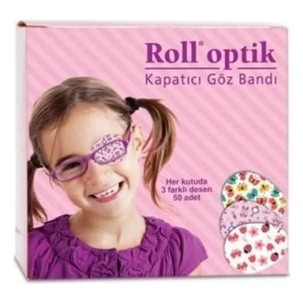 Roll Optik 3 Desenli 50'li Erkek Çocuk Göz Kapama Bandı - Görsel 2