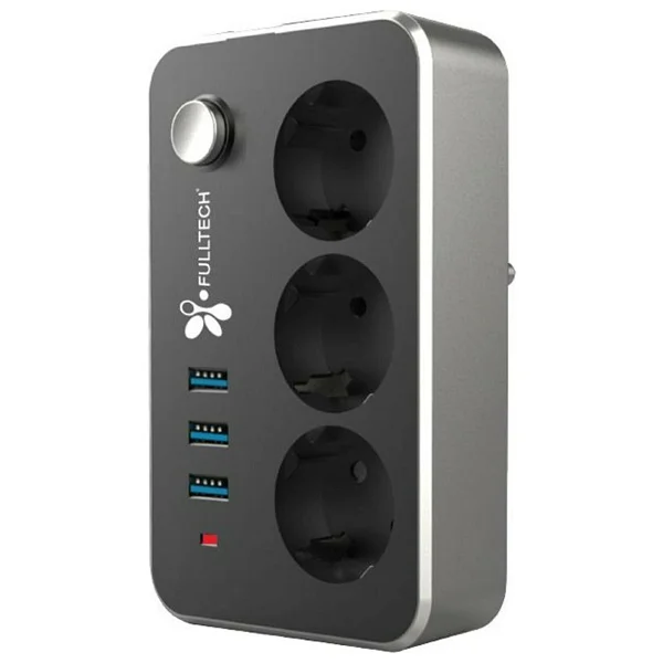 Fulltech Ftr-02 Usb'li Kablosuz 2 M 3'lü Akım Korumalı Priz - Görsel 4