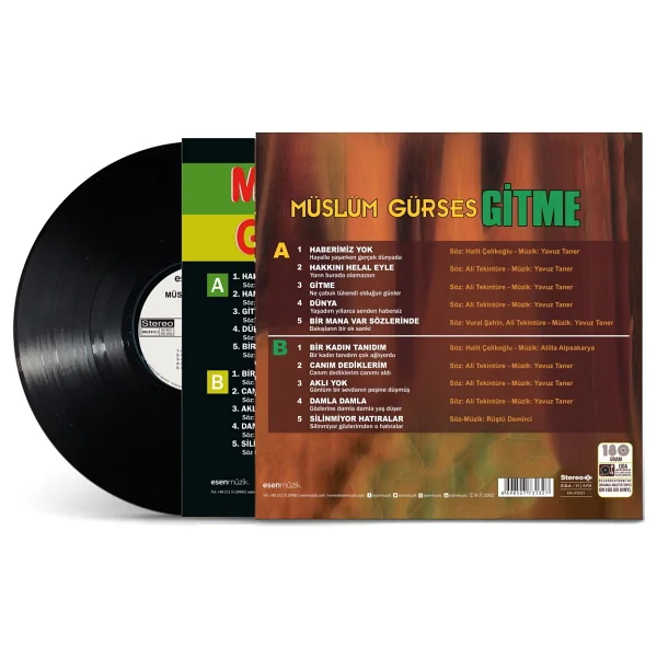 Müslüm Gürses - Gitme Plak - Görsel 2