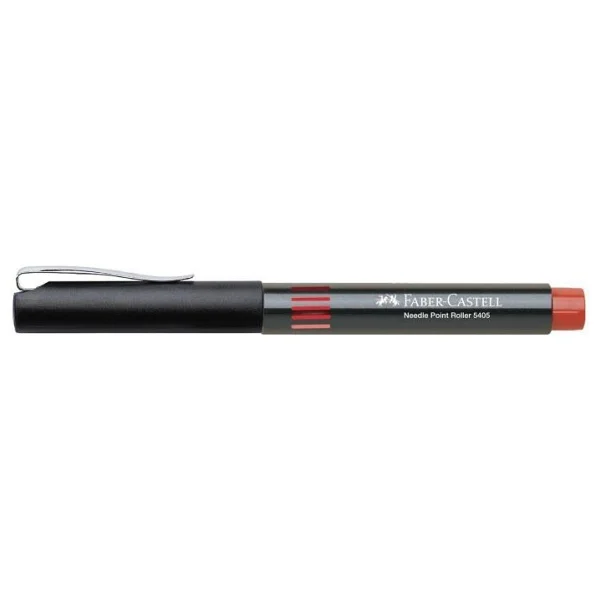 Faber-Castell 5405 0.5 Mm İğne Uçlu Kırmızı Roller Kalem - Görsel 2