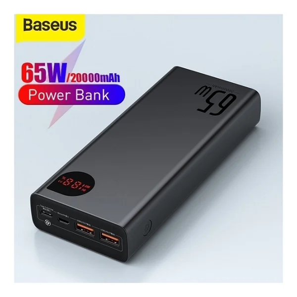 Baseus Adaman 65 W 20000 mAh Hızlı Şarj Powerbank - Görsel 2
