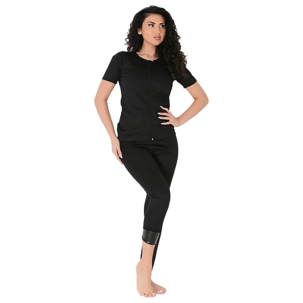 Form Angel Battal Boy Terleten Yağ Yakımını Hızlandıran Termal Tayt Erkek - Siyah - 3xl - Görsel 4