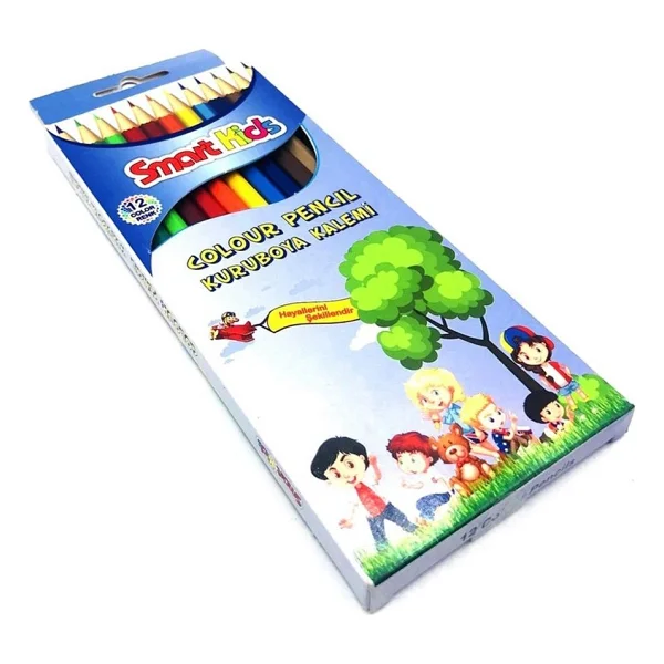 Smart Kids Tam Boy 12'li Kuru Boya Seti - Görsel 4
