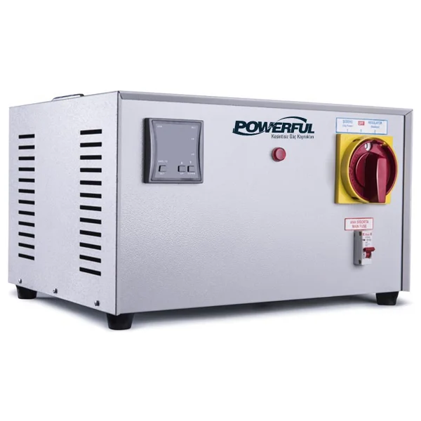Powerful Psm-1105 5 Kva (5000 Va) Mikro İşlemcili Koruma Üniteli Voltaj Regülatörü Siyah - Görsel 4