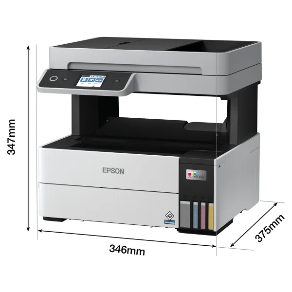 Epson Ecotank L6460 Wi-Fi + Tarayıcı + Fotokopi Renkli Çok Fonksiyonlu Tanklı Mürekkep Püskürtmeli Yazıcı - Görsel 3