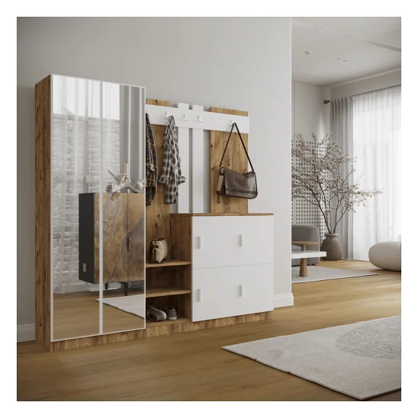 Robin Home Nova Aynalı Portmanto - Görsel 4
