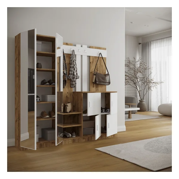 Robin Home Nova Aynalı Portmanto - Görsel 2