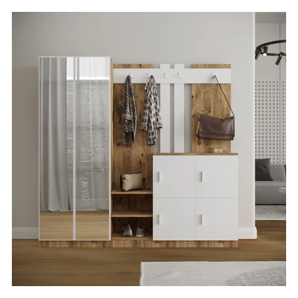 Robin Home Nova Aynalı Portmanto - Görsel 5