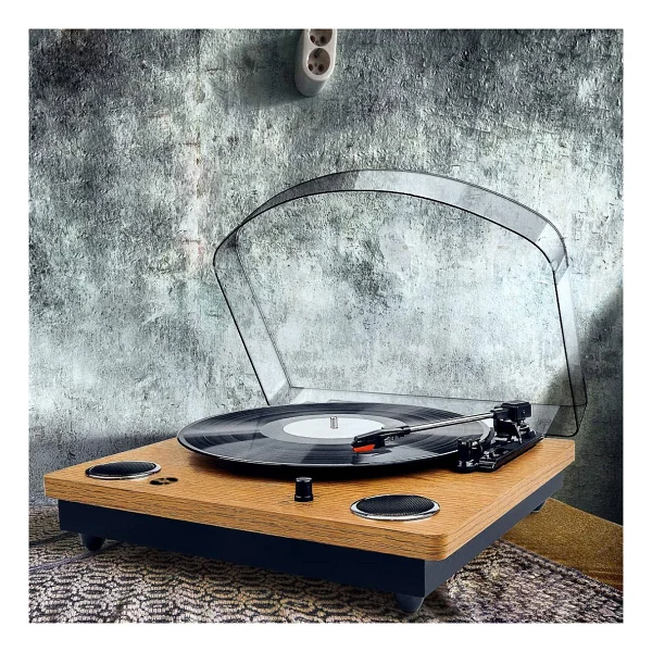 Record Master Tt249 Bluetooth Hoparlörlü Retro Pikap - Görsel 2