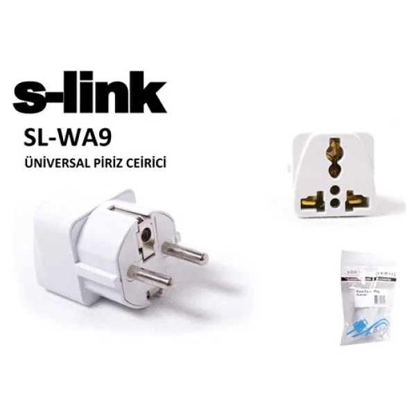 S-Link Slx-Wa9 Avrupa Seyahat Priz Dönüştürücü - Görsel 2