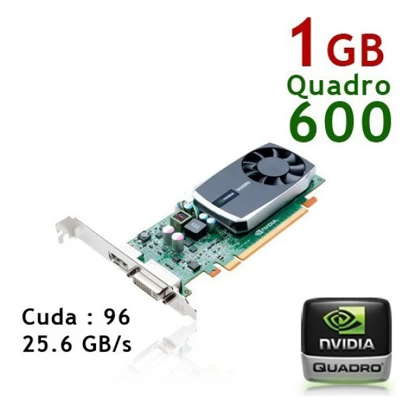 Pny Nvidia Quadro 600 1gb DDR3 128 Bit Pcı-E 2.0 Profesyonel Ekran Kartı - Görsel 2