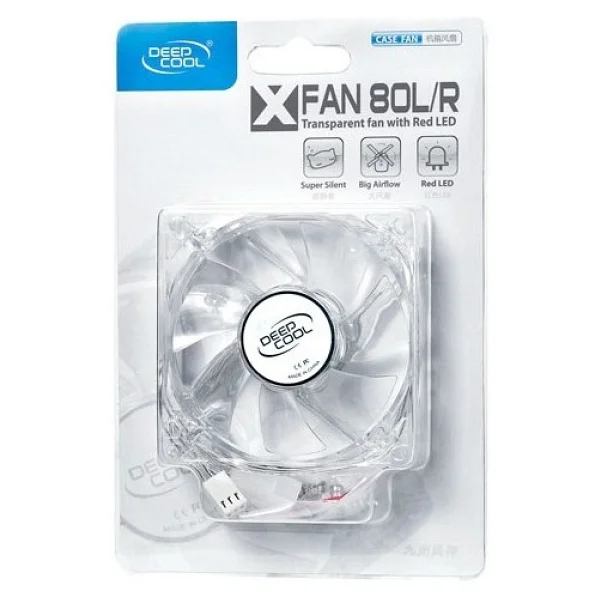 Deepcool Xfan 80l/R Kırmızı LED 8 Cm Kasa Fanı - Görsel 3