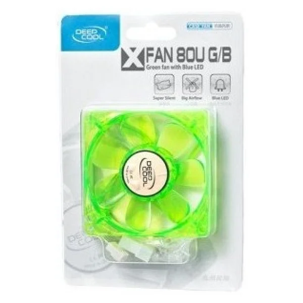 Deepcool Xfan 80ug/B 8 Cm Yeşil/Mavi LED Kasa Fanı - Görsel 6