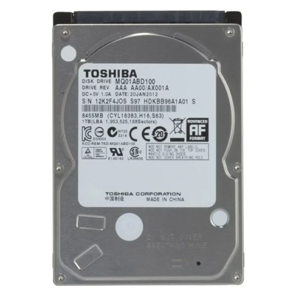 Toshiba Mq01abd100 Sata 2.0 5400 Rpm 2.5" 1 TB Harddisk - Görsel 3