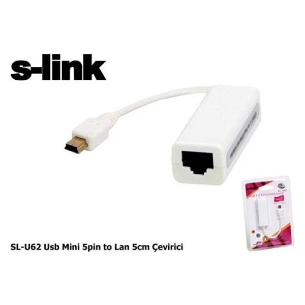 S-Link Sl-U62 Mini USB To Ethernet Dönüştürücü - Görsel 3