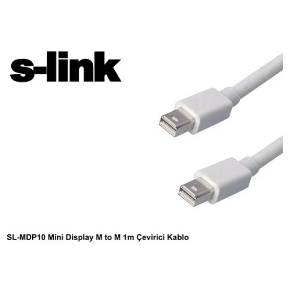 S-Link Sl-Mdp10 1 M Mini Displayport Kablo - Görsel 2