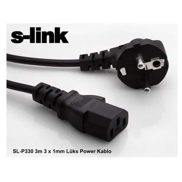 S-Link Sl-P330 3 M Güç Kablosu - Görsel 4
