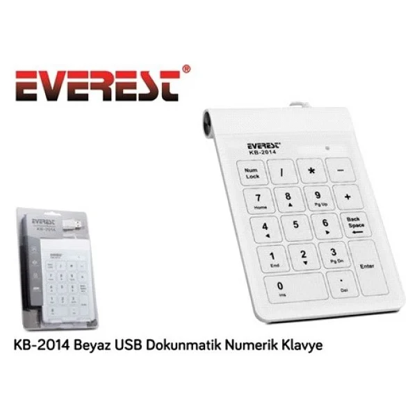 Everest Kb-2014 Beyaz Numerik Klavye - Görsel 3