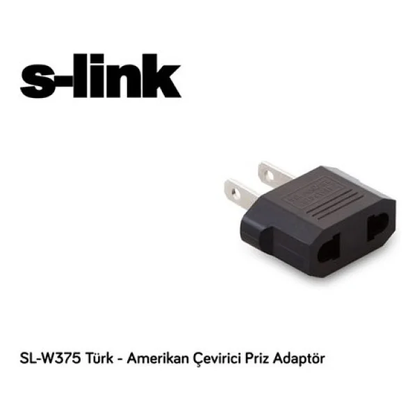 S-Link Sl-W375 Türk - Amerikan Çevirici Priz Adaptör - Görsel 2
