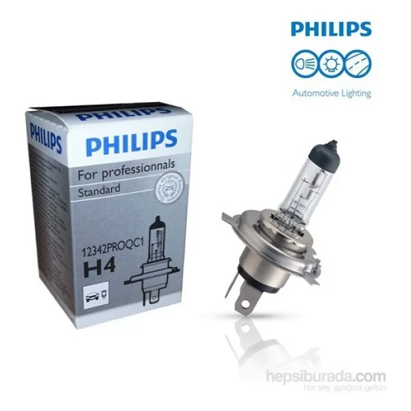 Philips H4 Proquartz Standart Ampül Yüksek Parlaklık Ve Uv Korumalı Uzun Ömürlü Özellikler - Görsel 2