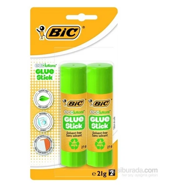 Bic Eco Glue Stick Yapıştırıcı 21 Gr 2'li Blister - Görsel 3