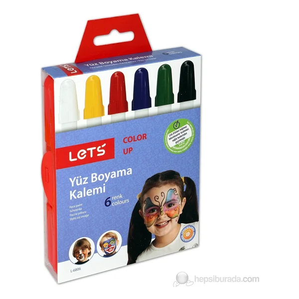 Lets L6806 Çevirmeli 6'lı Yüz Boyası - Görsel 8