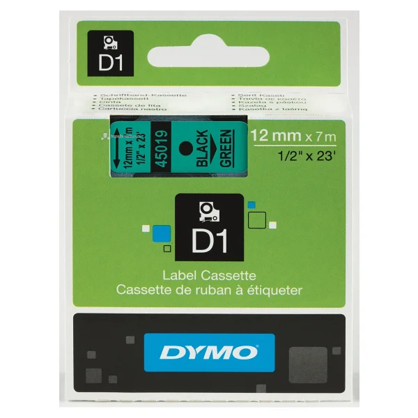 Dymo D1 12 Mm X 7 Mt Şeffaf / Siyah Yedek Şerit 45010 - Görsel 4
