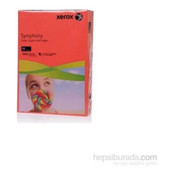 Xerox Symphony A4 80 Gr 500 Yaprak Kırmızı Renkli Fotokopi Kağıdı - Görsel 2