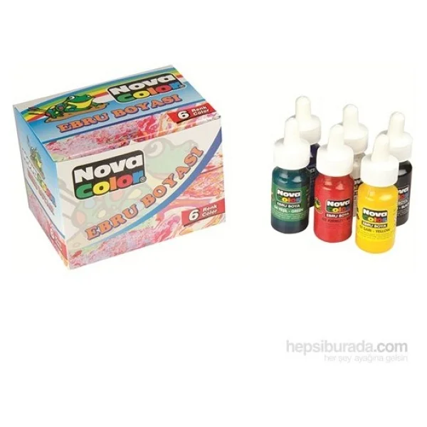 Nova Color 30 Ml 6 Renk Ebru Boyası - Görsel 2