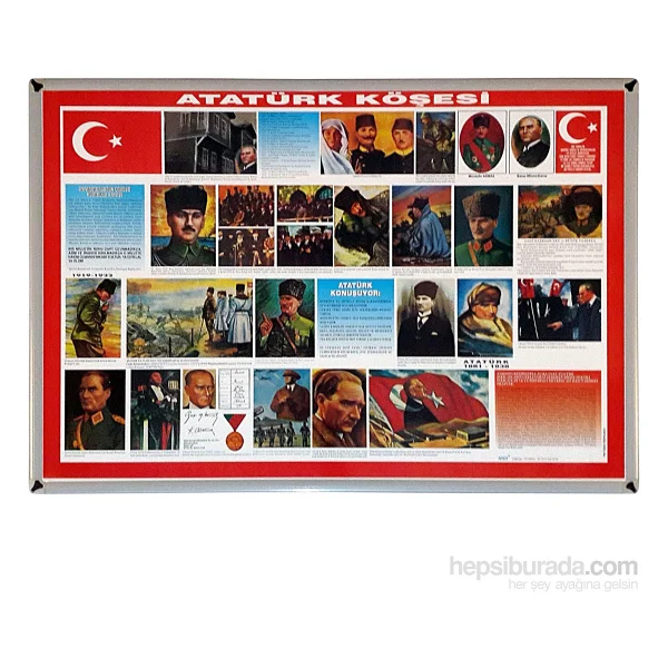 Akyazı 70x100 Atatürk Köşesi Metal Çerçeve - Görsel 2