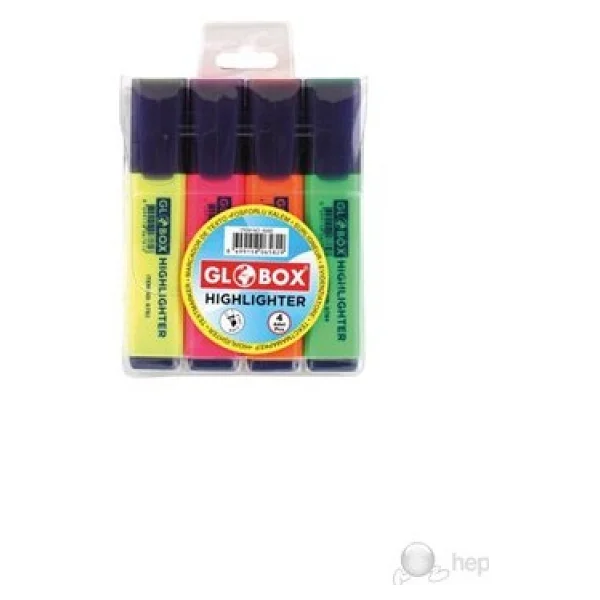 Globox Baskılı 4 Renk Fosforlu Kalem - Görsel 2