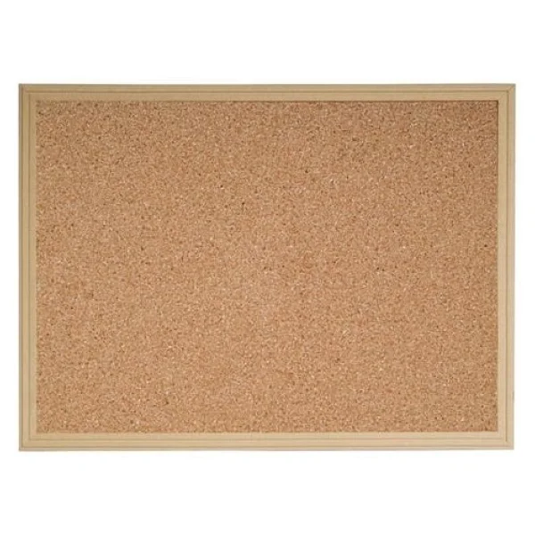 İnter Mantar Pano 60x90 Cm Ahşap Çerçeveli Duyuru Panosu Tüm Yaş Grupları İçin - Görsel 3