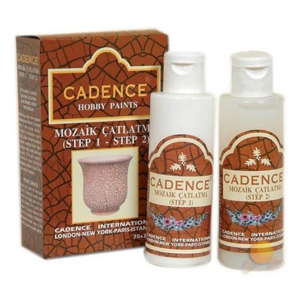 Cadence Mozaik Çatlatma (Step 1 - Step 2) 70 + 70 Ml - Görsel 2