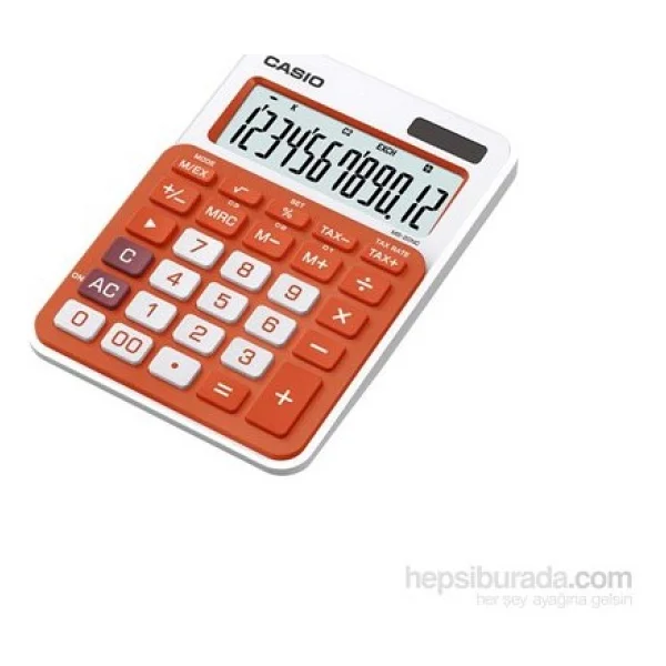Casio Ms-20uc-Rg Turuncu Masaüstü Hesap Makinesi - Görsel 2