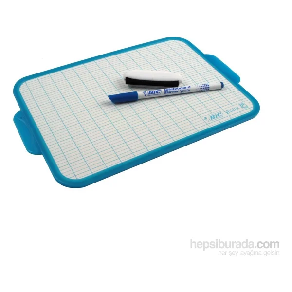 Bic Mini Beyaz Yazı Tahtası 1218 + Kalem 1721 + Silgi - Turkuaz - Görsel 5