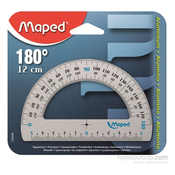 Maped Alüminyum 180 Derece 12 Cm Açı Ölçer 129200 - Görsel 4