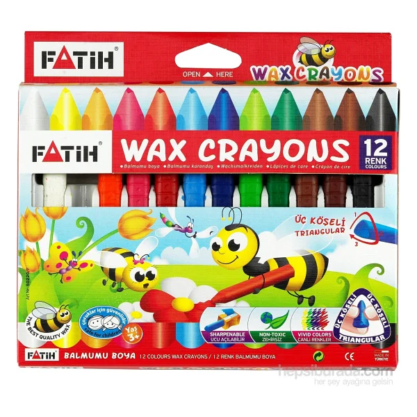 Fatih Wax Jumbo 12'li Mum Boya - Görsel 3