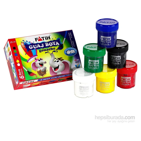 Fatih 25 Ml 6 Renk Guaj Boya - Görsel 7