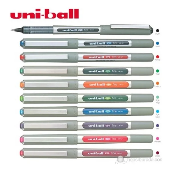 Uni-Ball Ub-157 0.7 Mm Mor Roller Kalem - Görsel 2
