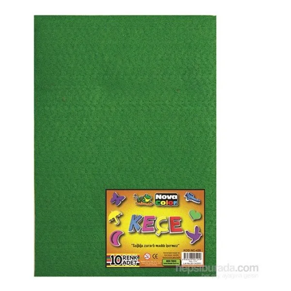 Nova Color Nc-420 Keçe 10lu Set 20 X 30 Cm - Görsel 2